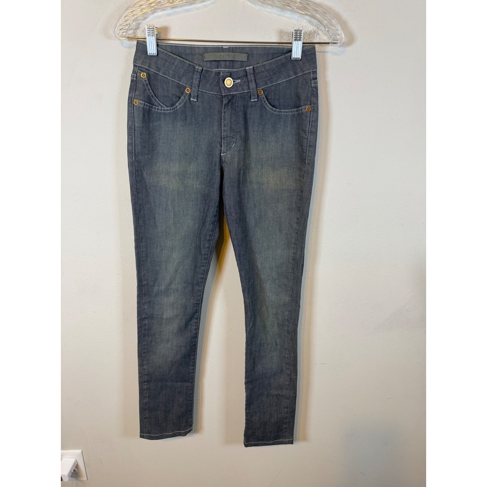 Superfine Womens Jeans Skinny Tencel Blend Gray Size 25